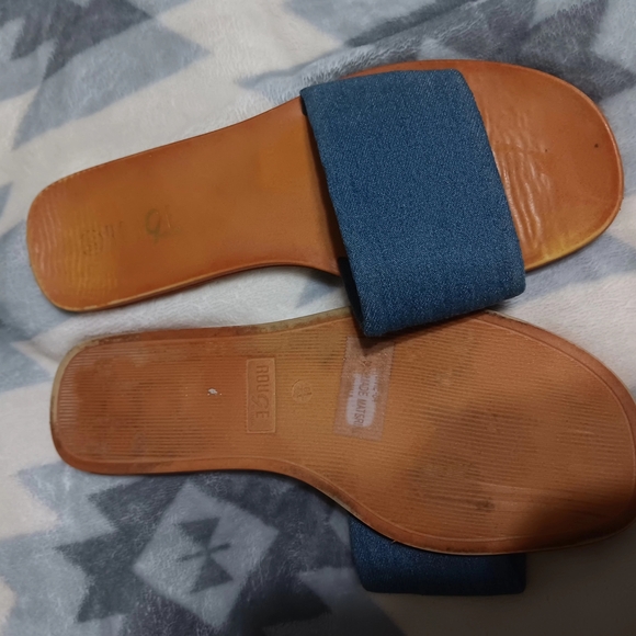 Rouge Helium Blue and Brown Sandals Minimalist Design - Picture 3 of 4